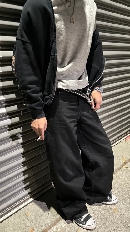 15OZ RAW SELVEDGE DENIM JET BLACK