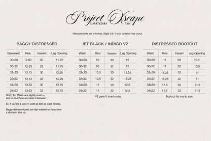 BAGGY DISTRESSED RAW SELVEDGE